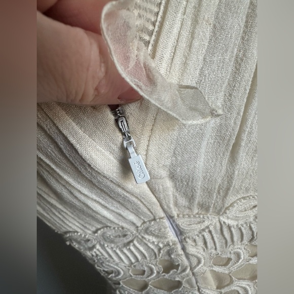 Chloe Boho Ivory Lace Sheer Dress 2010 Cruise Collection Vintage Midi - Picture 12 of 13